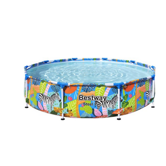 Bestway Steel Pro opzetzwembad 305x66 cm - rond - jungleprint