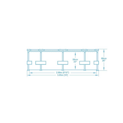 Bestway Steel Pro opzetzwembad 305x66 cm - rond - jungleprint