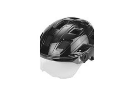 Helm - Abus - verstelbaar - vizier - black - M (52-58cm)