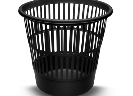 Prullenmand – Papiermand – Prullenbak Kantoor – 12 Liter – Zwart