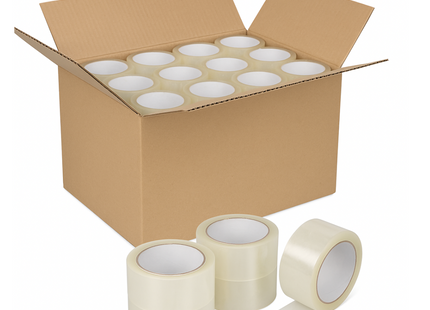 HL - Verpakkingstape Transparant - Complete doos met 36 Rollen Extra Sterke - Low noise - Plakband 50 mm x 66 meter