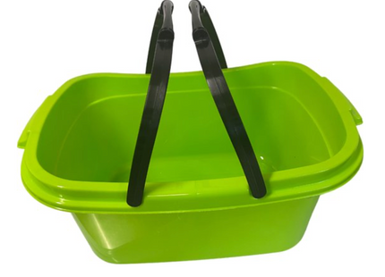 Multifunctionele draagmand groen 55x38x24 cm met hengsel