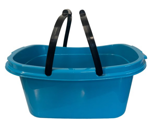 Wasmand - Wasmanden - met Hengsel - 55x38x24 cm - Blauw