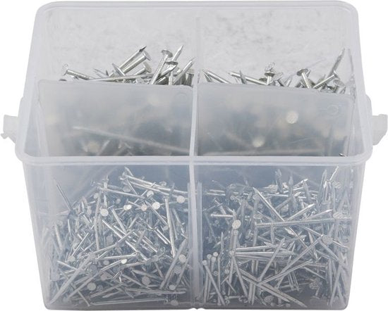 Spijkerassortiment 1090-delig – Diverse Maten – Complete set in opbergdoos