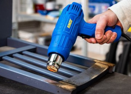 Heteluchtpistool / Verfbrander 230V – 350-600°C – 2 Warmtestanden – Multifunctioneel Warmtepistool