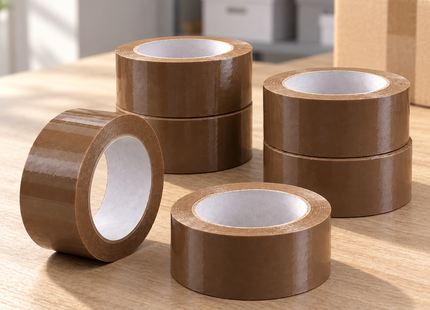 Verpakkingstape Set – 18 Rollen – Transparant, Bruin en Kraftpapier – 48/50 mm Breed