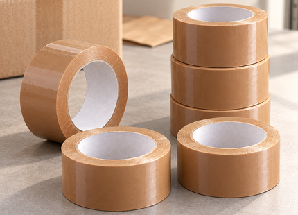 Verpakkingstape Set – 18 Rollen – Transparant, Bruin en Kraftpapier – 48/50 mm Breed
