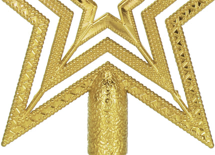 Kerstboom Piek | Ster | 15 cm | Goud