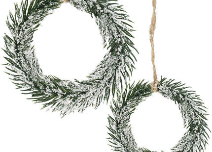 Kersthanger | Kerstkrans | Kerst Decoratie | Groen| 10 cm