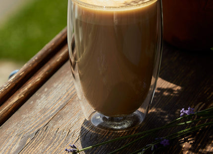 Dubbelwandig glas - Thermisch glas - Koffieglas - Thee glazen - Warme en Koude dranken -350 ML