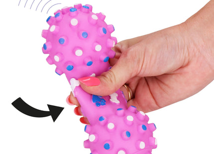 Hondenspeelgoed - Kauwbeen - Apporteren -Honden - Speeltje - Roze - Rubber