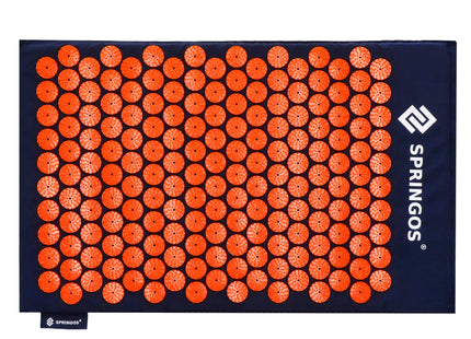 Acupressuurmat - Lichaamsstimulator - Ontspanningsmassageapparaat - Kussen - 65x41 cm - Blauw/Oranje
