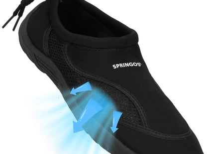 Waterschoenen - AQUA Shoes - Sneldrogend - Rubber - Unisex - Zwart - Maat 44