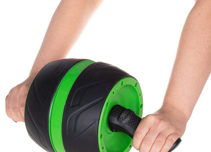 Buikspierwiel | Inclusief Kniemat | Groen/Zwart