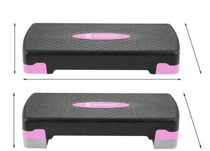 Aerobic Stepper | Verstelbaar | Roze/Zwart/Grijs