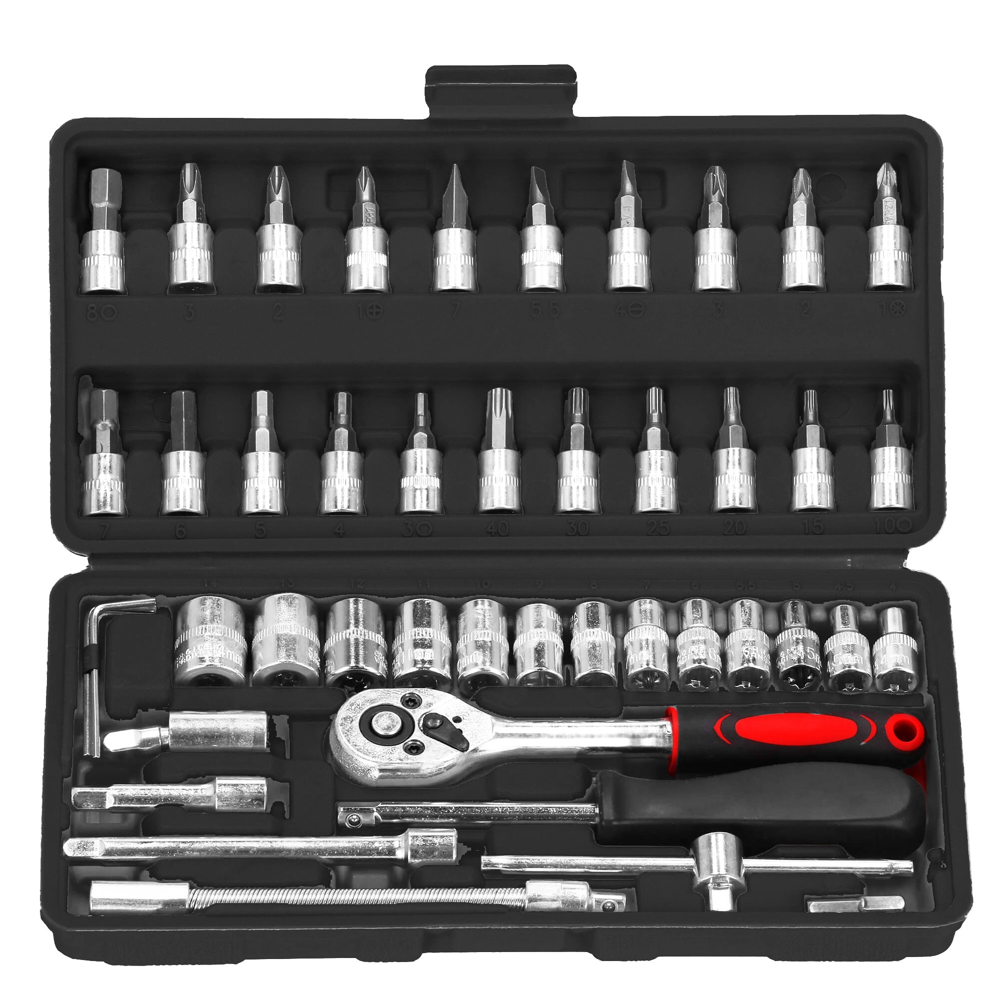 Dopsleutelsets - Gehard - Gereedschap Set - Koffer - 46 Stuks