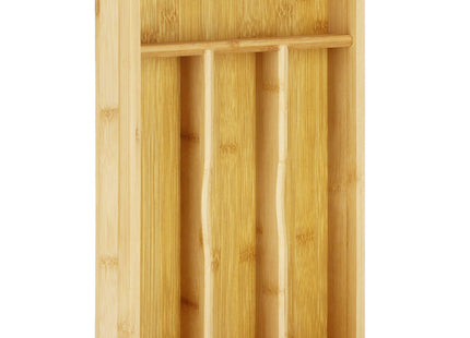 Bestekbak - Bestekhouder - Bestek Organizer - Bamboe -  34 x 25 x 4,5 cm