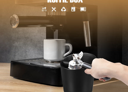 Uitklopbak Koffie | Knockbox | Antislip | 1,3 L | Zwart