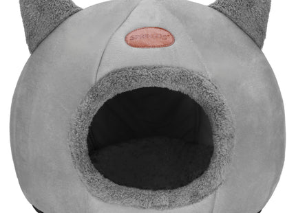 Kattenmand - Kattenhuis - Bed - Kussen - 27 x 31 x 36 cm - Grijs