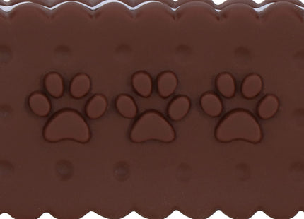 Hondenspeeltje - Bijtring - Piepend - Koekje - Bruin/Wit