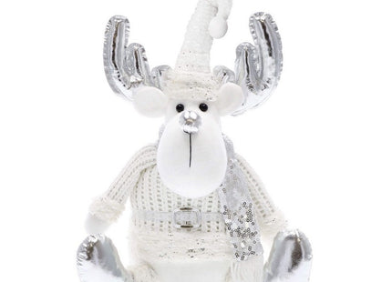 Kerstrendier | 1 Stuk | Zilver Tinten | 37 cm