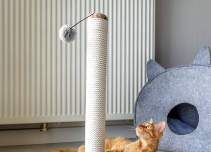 Krabpaal - Voor Katten - Meubelbescherming - 75 cm - Bruin/Donkergrijs