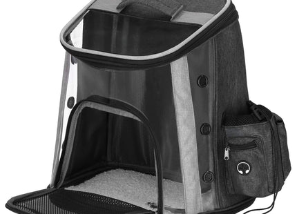 Rugzak voor Huisdieren - Reisrugzak - Draagtas - Transporttas - Huisdieren - Kat - 15 KG - 38 x 34 x 26 cm - Zwart