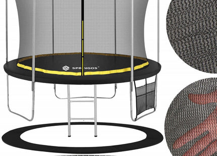 Trampoline | Trampoline met veiligheidsnet | Tuin | 365 cm | Zwart/Geel