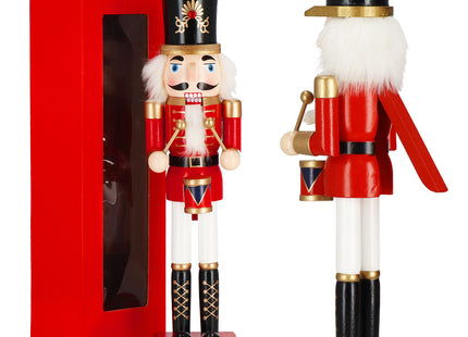 Notenkraker Kerst | 38 cm | Goud/Rood/Wit/Zwart