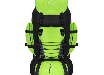 Backpack - Rugzak - Multifunctioneel - Kamperen - Reizen - Regenhoes - 90 Liter - Lichtgroen