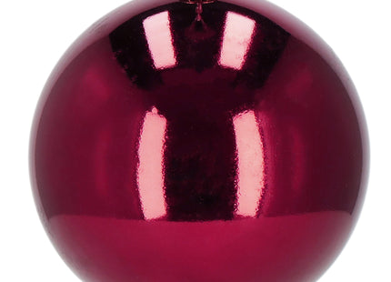 Kerstballen | 2 Stuks | 15 cm | Bordeaux
