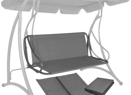 Kussen -Schommelbank - Waterdicht - Tuinschommel - Grijs - 110 x 90 cm