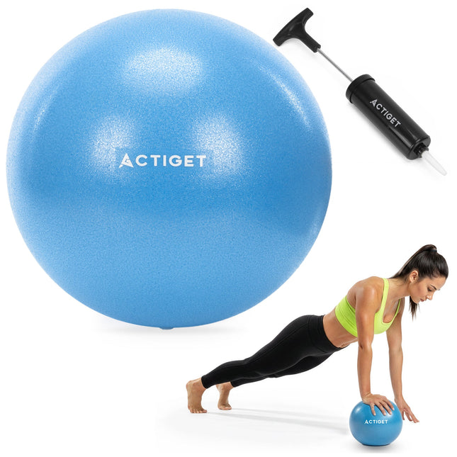 Fitnessballen - Yoga Bal - Pilates - Zwangerschap - Met Pomp - PVC - Blauw - 150 Kg - 22 Cm