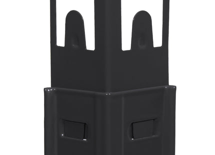 Opbergrek - Stellingkast - 675 KG - Metaal - 675 KG - Zwart - 150 x 75 x 30 cm - 2 Stuks