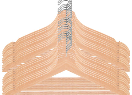 Kledinghangers | Kledinghanger | Hout | 20 Stuks | Naturel