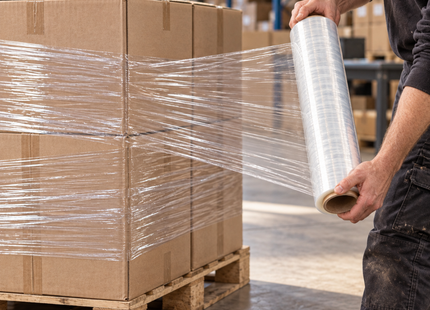 Rekfolie Transparant - Doos met 6 Rollen - Wikkelfolie - 50 cm x 300 Meter - Palletfolie - 17 Micron