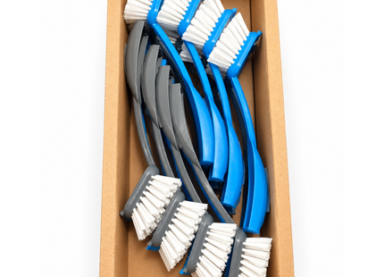 Afwasborstels – Set van 16 Stuks – Blauw en Grijs – Vaatborstel met Schraaprand – Ophangbaar