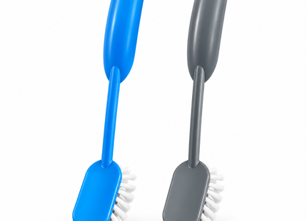 Afwasborstels – Set van 16 Stuks – Blauw en Grijs – Vaatborstel met Schraaprand – Ophangbaar