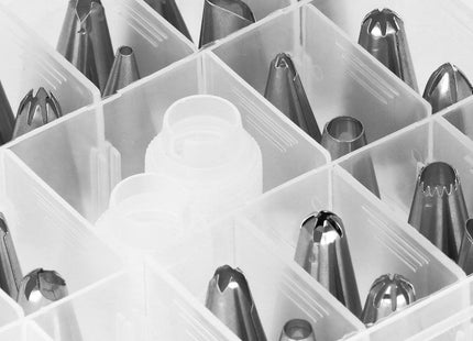 Taart Decoratie Set | 32-Delig | Opbergdoos | Blauw