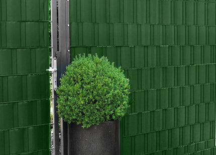 Vlechtband | Privacyfolie | Vlechtband Voor Tuinafsluiting | PVC | 35 m x 19 cm 450 g/m2 | Groen