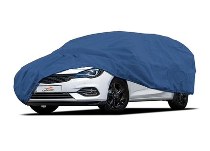 CarPassion Premium Autohoes - Beschermhoes - Waterdicht & Vorstbestendig - Maat L - Blauw - 380 x 405 cm
