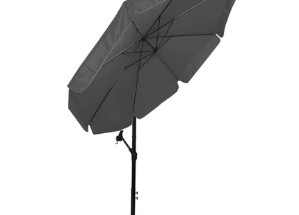 Parasol | Parasols | Kantelbaar | Met Ventilatie | Donkergrijs | Ø300 CM