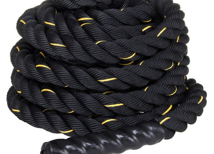 Battle Rope | Fitnesstouw | 7 kg | 9 m | Zwart