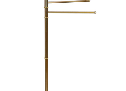 Handdoekrek - vrijstaand - Handdoekstang - Handdoekhouder - 3 Armen - Metaal- Goud - 86 cm
