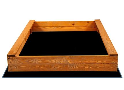 Zandbak -  120 X 120 CM - Met Bank - Inclusief Gronddoek - Geïmpregneerd