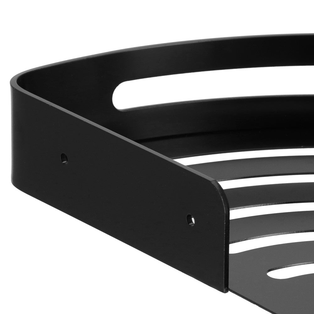 Doucherekje | Doucheplank | Aluminium | 30.5 cm | Zwart