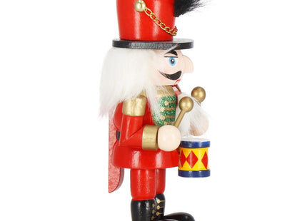Notenkraker Kerst | Houten Soldaat | Kerstversiering | Multicolor | 15,5 cm