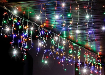 IJspegel Verlichting | 12 m + 2.5 m Snoer | 300 LED | Multicolor | Koppelbaar | Flash