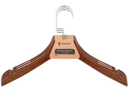 Houten Kledinghangers - 3 Stuks - Draaibaar - Luxe - Bruin
