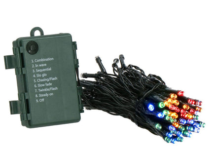 Kerstverlichting | 10,5 m | Batterij | 100 LED | Multicolor